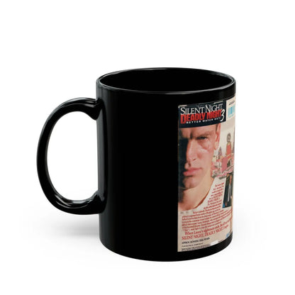 SILENT NIGHT DEADLY NIGHT 3 BETTER WATCH OUT (VHS COVER) - Black Coffee Mug-Go Mug Yourself