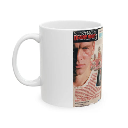 SILENT NIGHT DEADLY NIGHT 3 BETTER WATCH OUT (VHS COVER) - White Coffee Mug-Go Mug Yourself