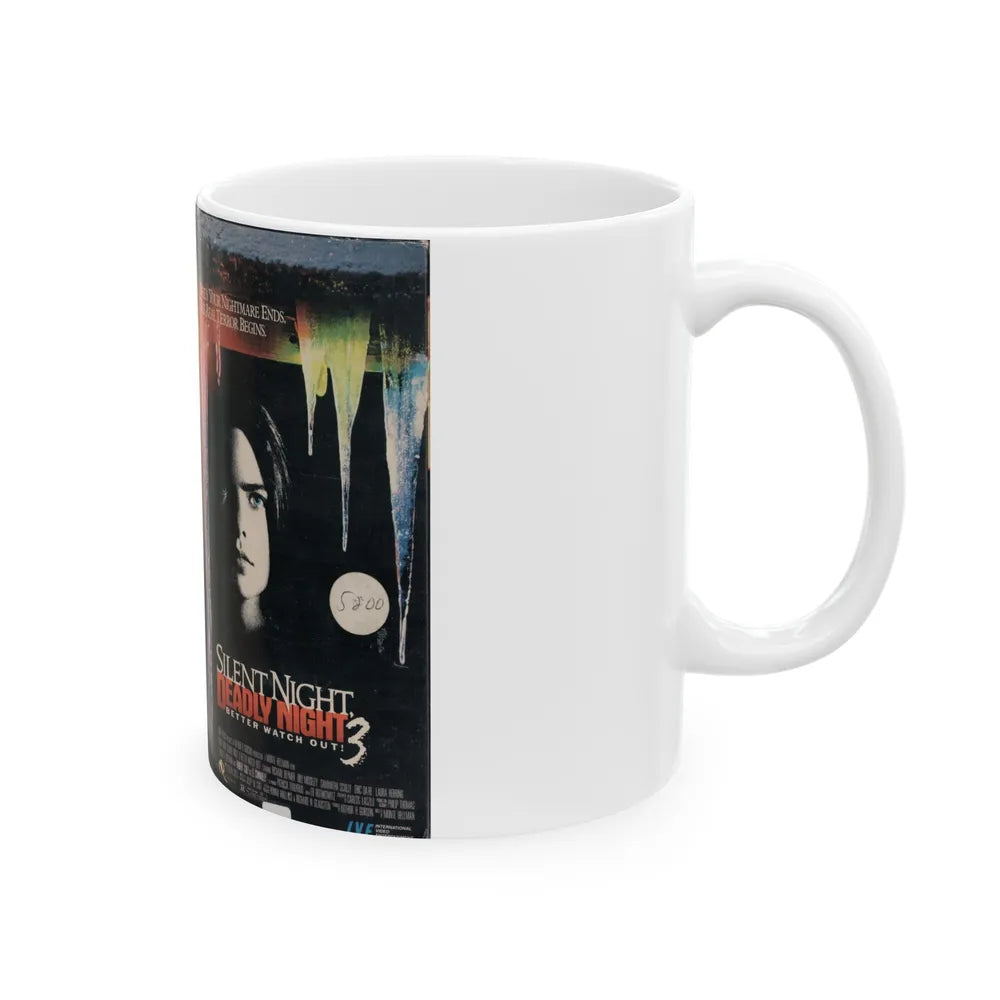 SILENT NIGHT DEADLY NIGHT 3 BETTER WATCH OUT (VHS COVER) - White Coffee Mug-Go Mug Yourself