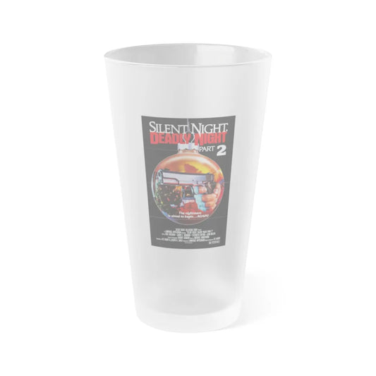 SILENT NIGHT, DEADLY NIGHT PART 2 1987 Movie Poster - Frosted Pint Glass 16oz-Go Mug Yourself