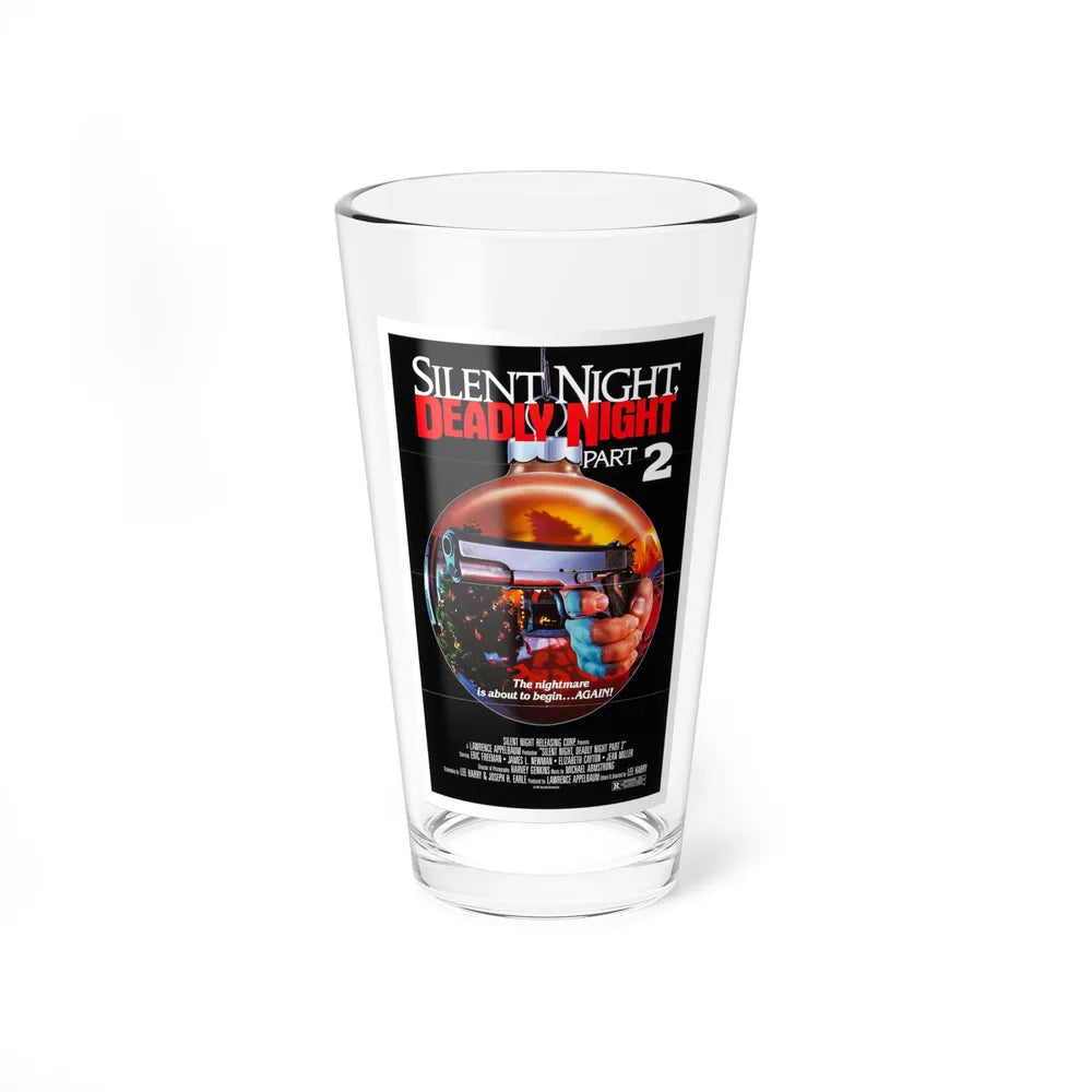 SILENT NIGHT, DEADLY NIGHT PART 2 1987 Movie Poster - Pint Glass 16oz-16oz-Go Mug Yourself