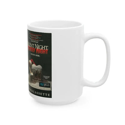 SILENT NIGHT DEADLY NIGHT (VHS COVER) - White Coffee Mug - Go Mug Yourself
