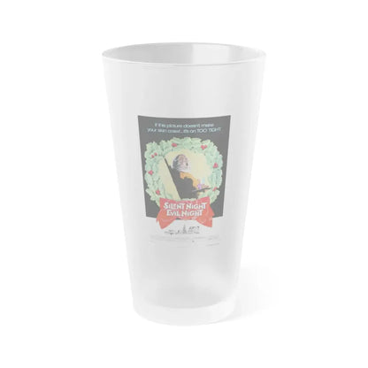 SILENT NIGHT, EVIL NIGHT (BLACK CHRISTMAS) 1974 Movie Poster - Frosted Pint Glass 16oz Default Title - Go Mug Yourself