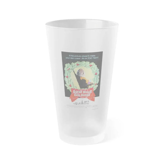 SILENT NIGHT, EVIL NIGHT (BLACK CHRISTMAS) 1974 Movie Poster - Frosted Pint Glass 16oz Default Title - Go Mug Yourself