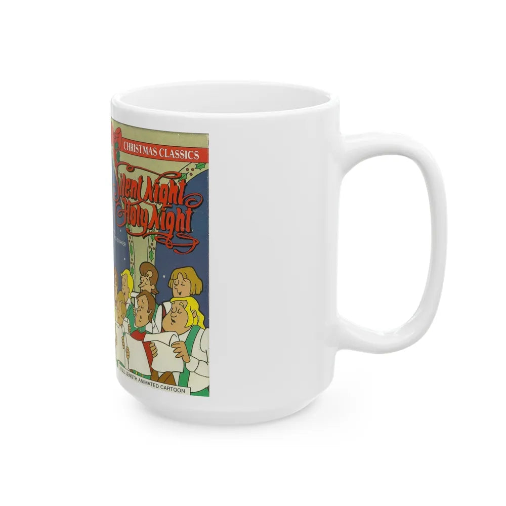 SILENT NIGHT HOLY NIGHT (VHS COVER) - White Coffee Mug-Go Mug Yourself