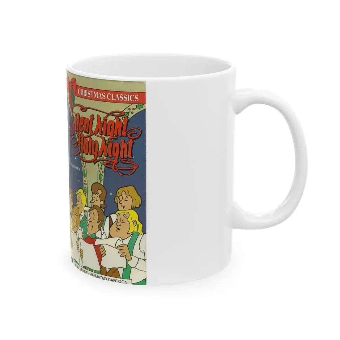 SILENT NIGHT HOLY NIGHT (VHS COVER) - White Coffee Mug - Go Mug Yourself