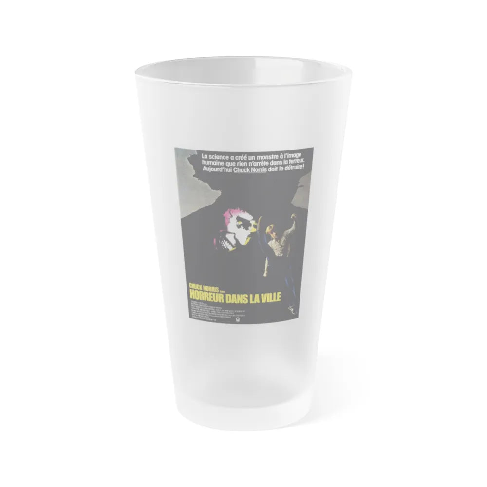 SILENT RAGE 1982 Movie Poster - Frosted Pint Glass 16oz-Go Mug Yourself