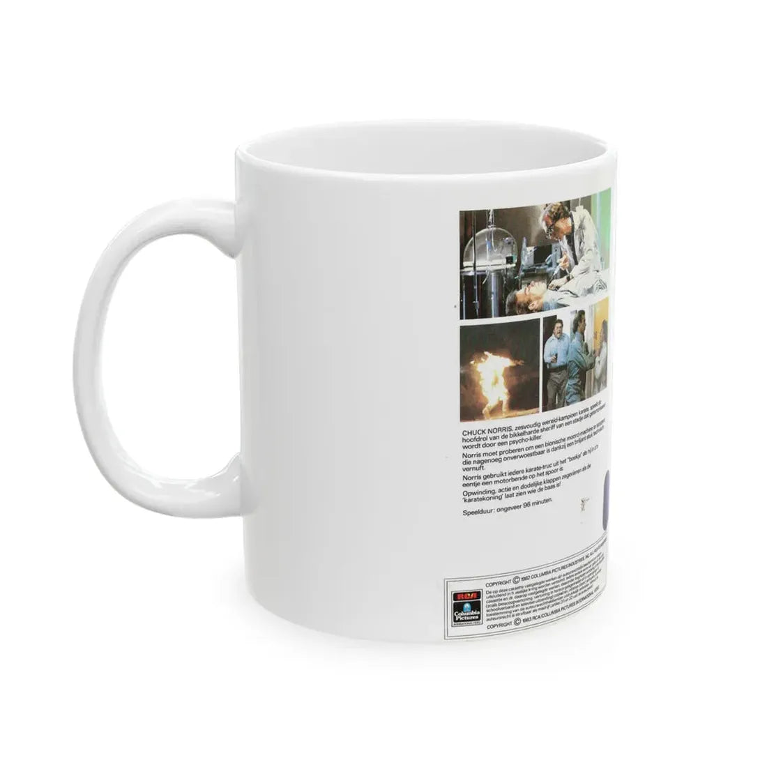 SILENT RAGE (VHS COVER) - White Coffee Mug - Go Mug Yourself