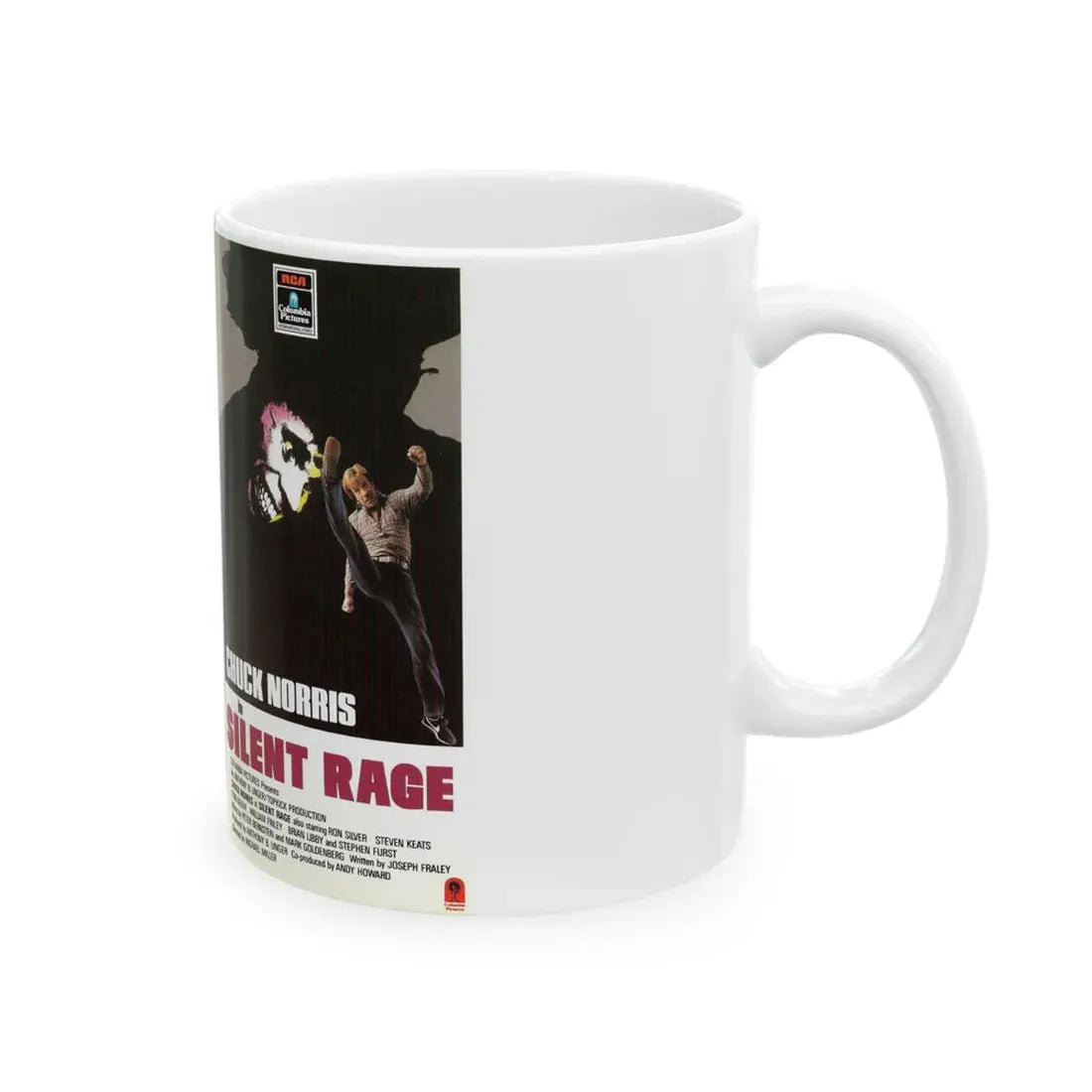 SILENT RAGE (VHS COVER) - White Coffee Mug - Go Mug Yourself