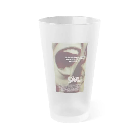 SILENT SCREAM 1980 Movie Poster - Frosted Pint Glass 16oz Default Title - Go Mug Yourself