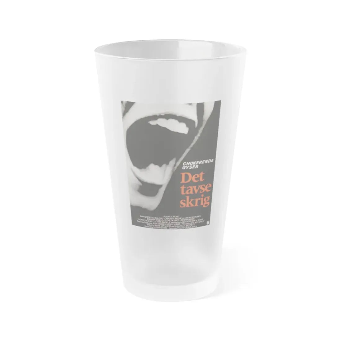 SILENT SCREAM (DANISH) 1979 Movie Poster - Frosted Pint Glass 16oz Default Title - Go Mug Yourself