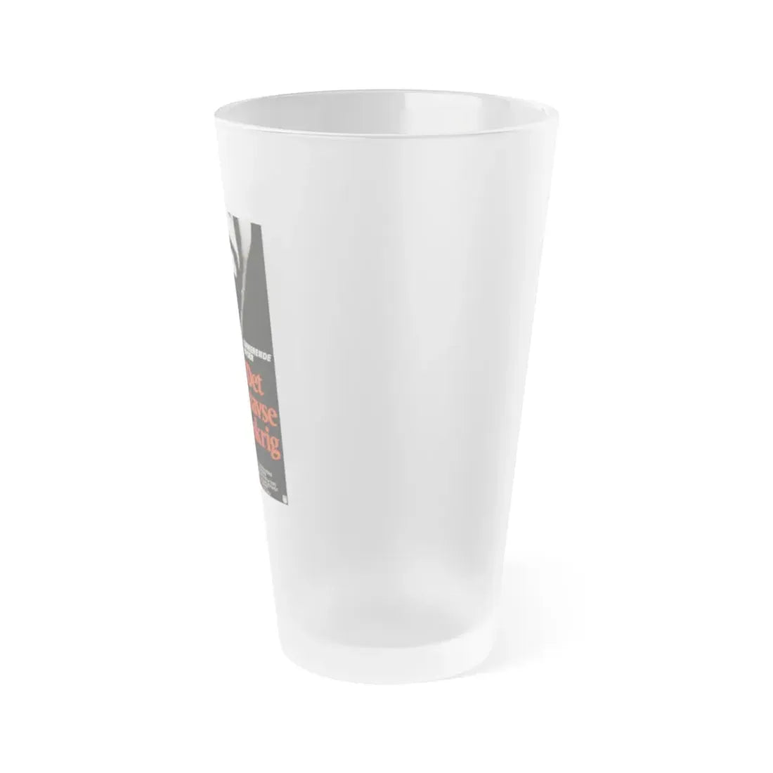 SILENT SCREAM (DANISH) 1979 Movie Poster - Frosted Pint Glass 16oz - Go Mug Yourself