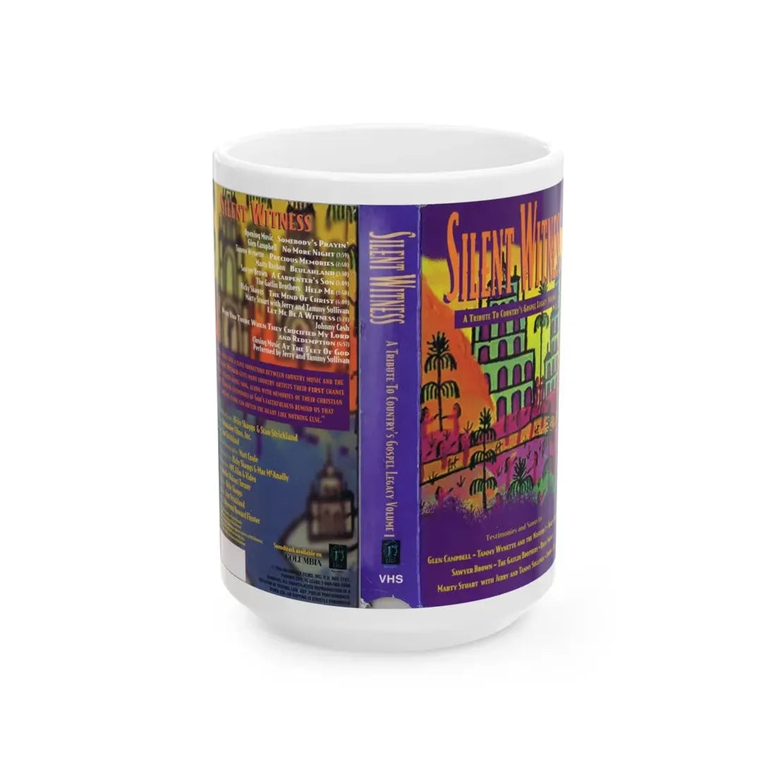 SILENT WITNESS (VHS COVER) - White Coffee Mug 15oz - Go Mug Yourself