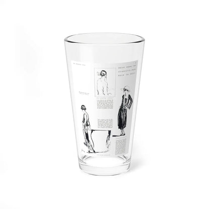 Silhouette from Head to Heels, Harper's Bazaar, August 1922 (Magazine Illustration) Pint Glass 16oz 16oz - Go Mug Yourself