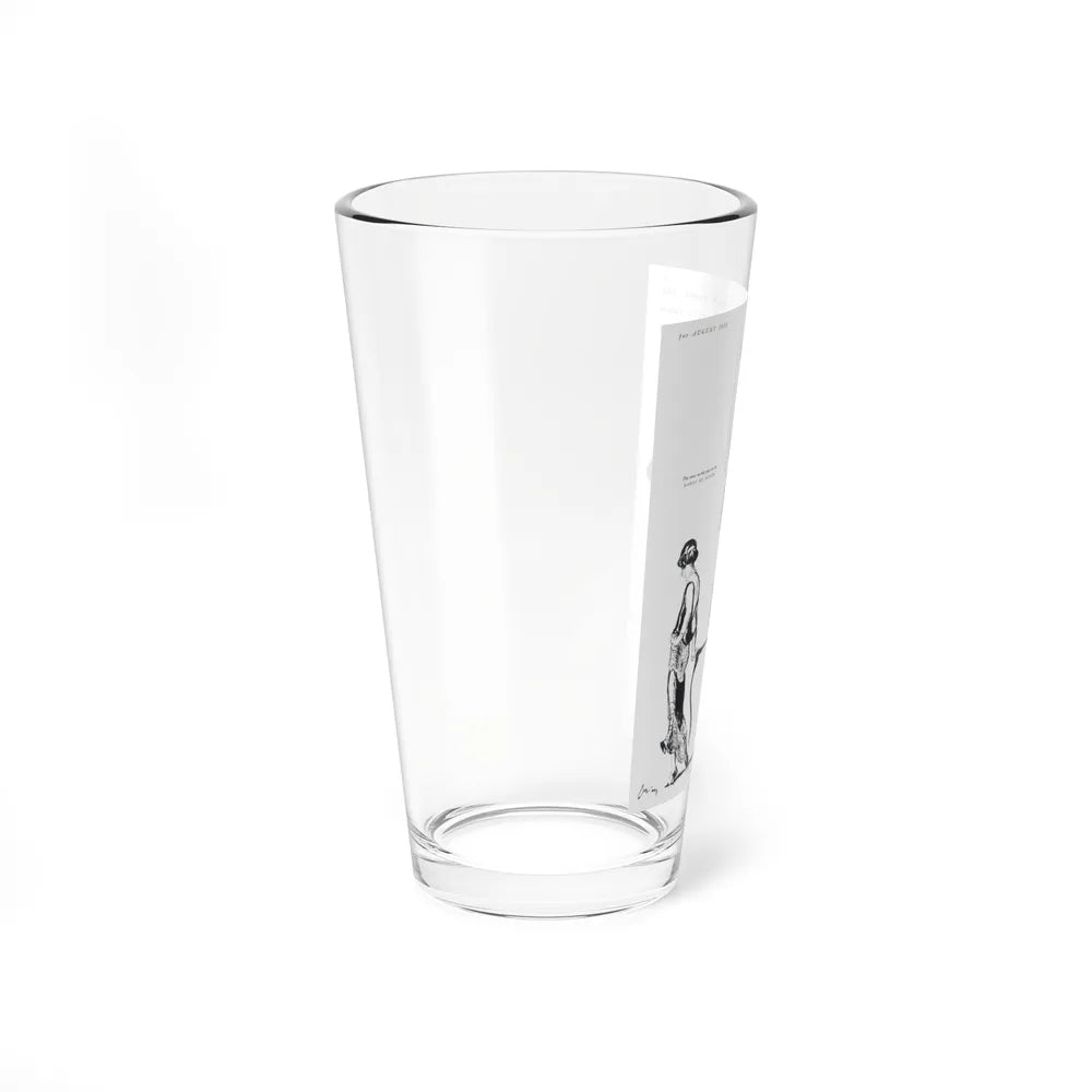 Silhouette from Head to Heels, Harper's Bazaar, August 1922 (Magazine Illustration) Pint Glass 16oz - Go Mug Yourself