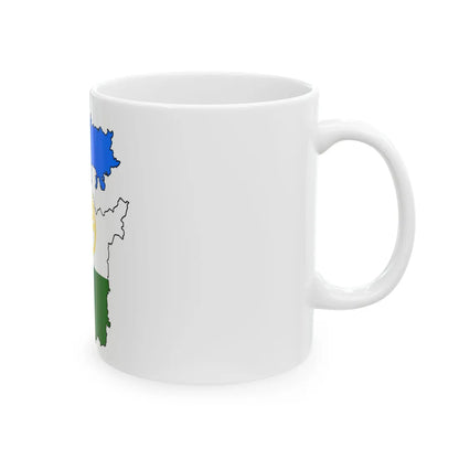 Silhouette of Bashkortostan (Russia) White Coffee Mug - Go Mug Yourself