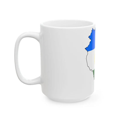 Silhouette of Bashkortostan (Russia) White Coffee Mug - Go Mug Yourself