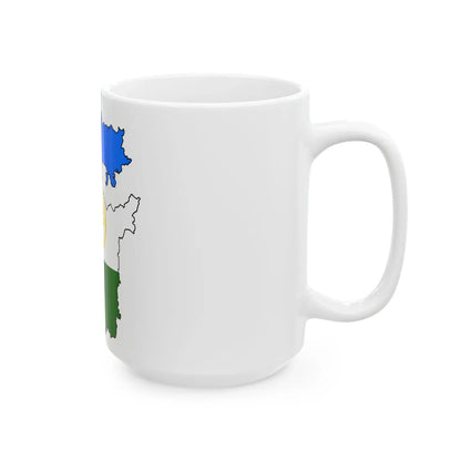 Silhouette of Bashkortostan (Russia) White Coffee Mug - Go Mug Yourself