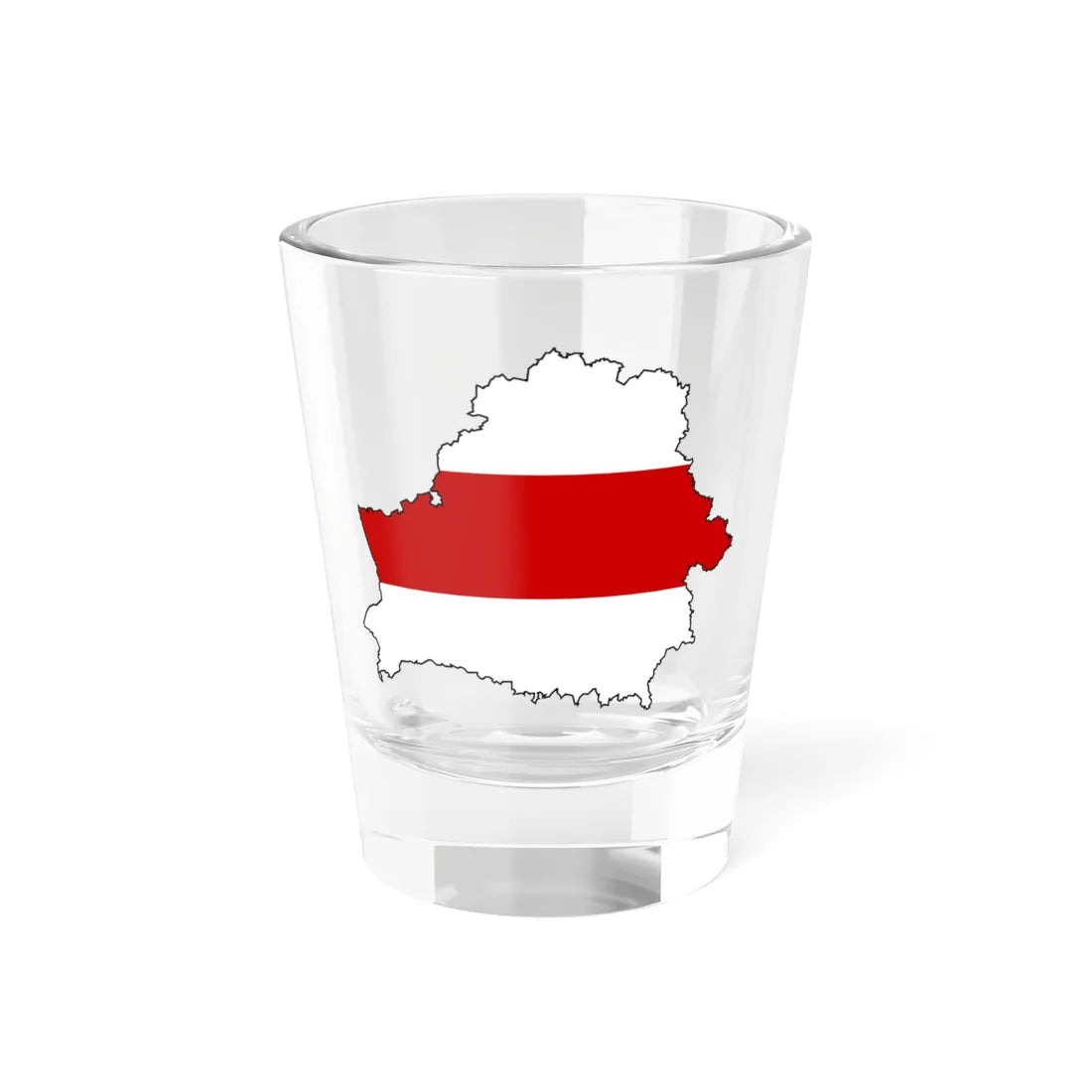 Silhouette of Belarus (Belarus) Shot Glass 1.5oz 1.5oz - Go Mug Yourself