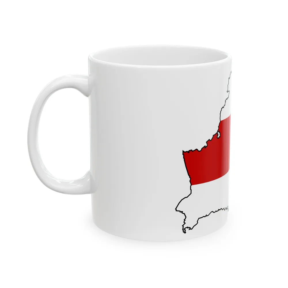 Silhouette of Belarus (Belarus) White Coffee Mug - Go Mug Yourself