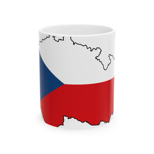 Silhouette of Czech (Czech Republic) White Coffee Mug-11oz-Go Mug Yourself
