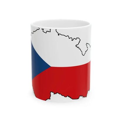 Silhouette of Czech (Czech Republic) White Coffee Mug 11oz - Go Mug Yourself