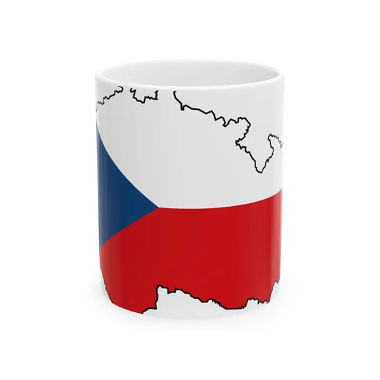 Silhouette of Czech (Czech Republic) White Coffee Mug 11oz - Go Mug Yourself