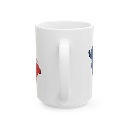 Silhouette of Czech (Czech Republic) White Coffee Mug-Go Mug Yourself