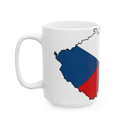 Silhouette of Czech (Czech Republic) White Coffee Mug - Go Mug Yourself