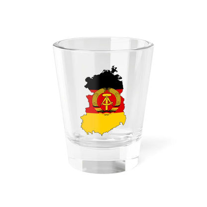 Silhouette of East Germany Shot Glass 1.5oz 1.5oz - Go Mug Yourself