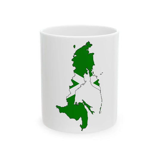 Silhouette of Far East (Russia) White Coffee Mug 11oz - Go Mug Yourself