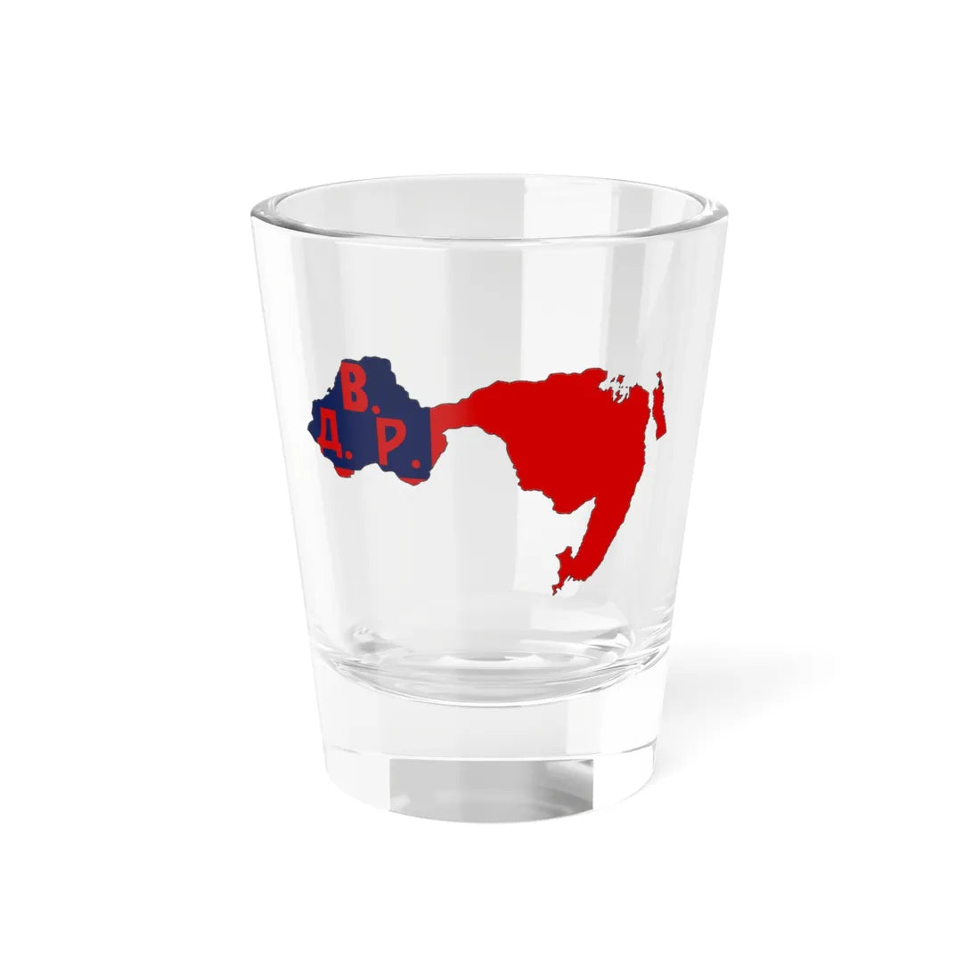 Silhouette of Far Eastern Republic (Russia) Shot Glass 1.5oz 1.5oz - Go Mug Yourself