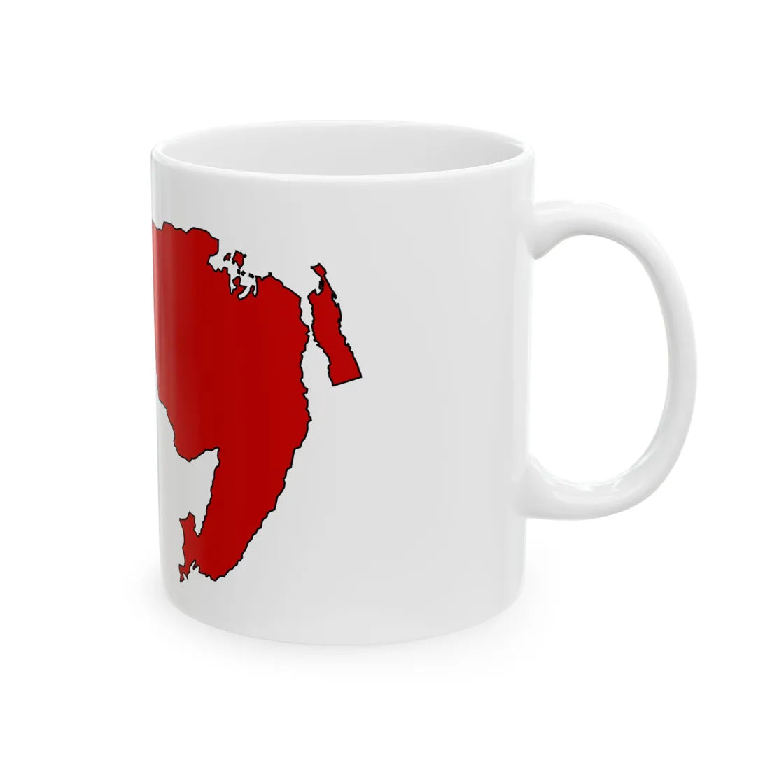 Silhouette of Far Eastern Republic (Russia) White Coffee Mug - Go Mug Yourself