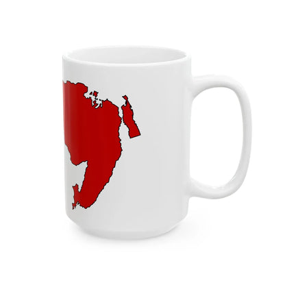 Silhouette of Far Eastern Republic (Russia) White Coffee Mug - Go Mug Yourself