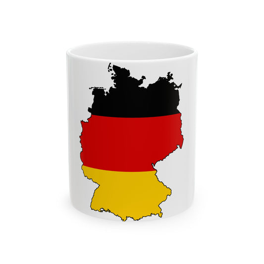 Silhouette of Germany (Germany) White Coffee Mug-11oz-Go Mug Yourself