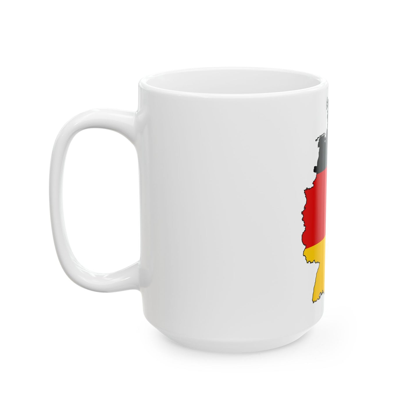 Silhouette of Germany (Germany) White Coffee Mug-Go Mug Yourself