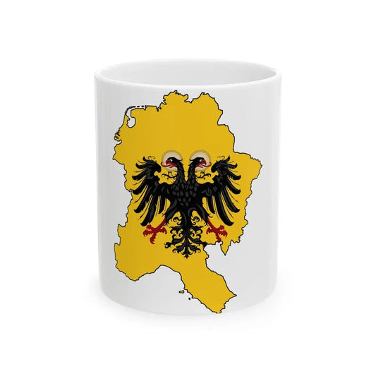 Silhouette of Holy Roman Empire (Germany) White Coffee Mug 11oz - Go Mug Yourself
