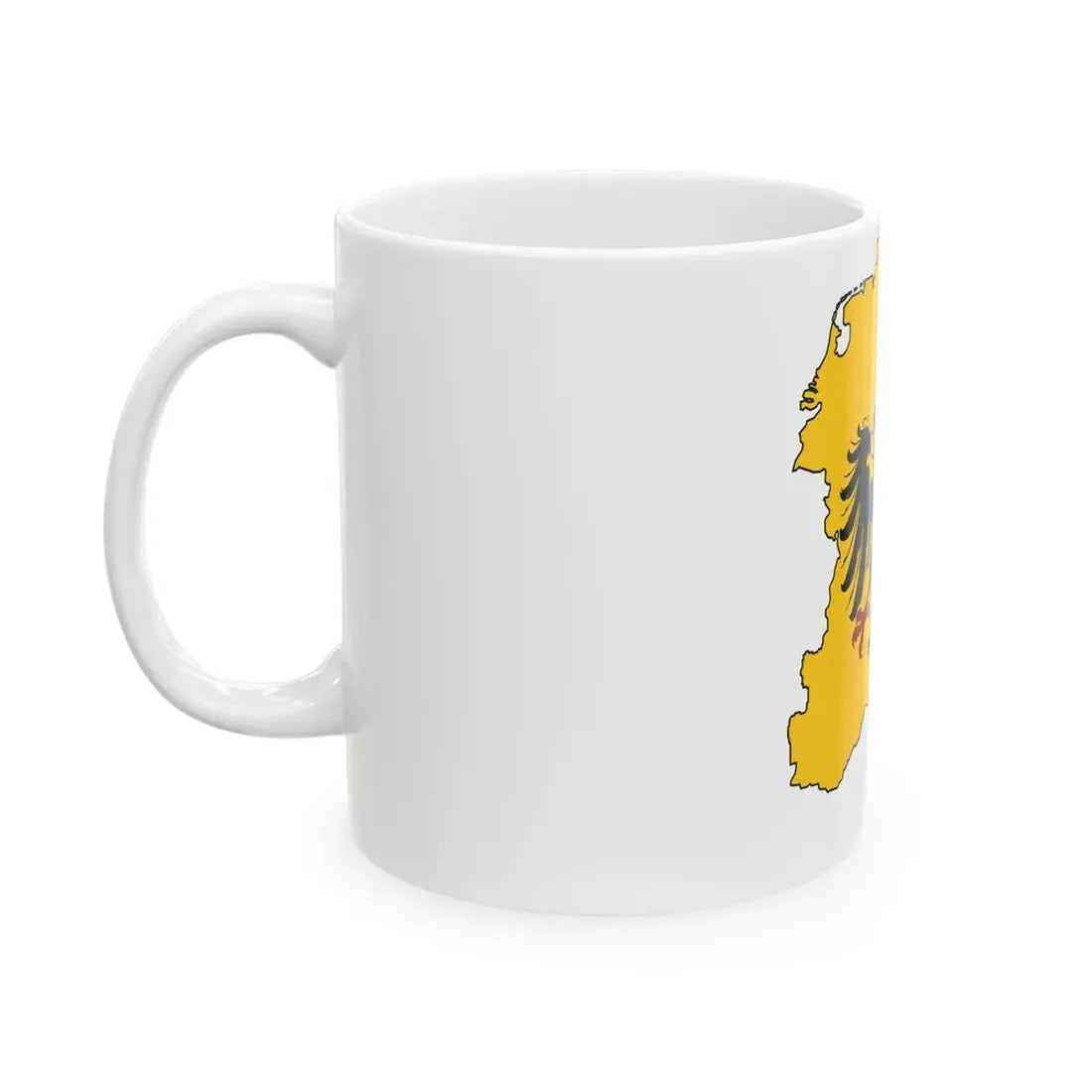 Silhouette of Holy Roman Empire (Germany) White Coffee Mug - Go Mug Yourself