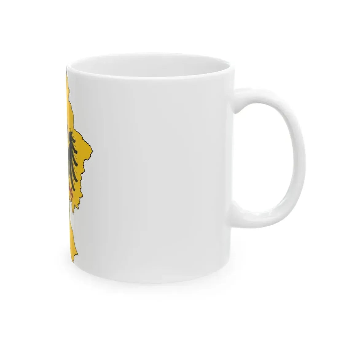 Silhouette of Holy Roman Empire (Germany) White Coffee Mug - Go Mug Yourself
