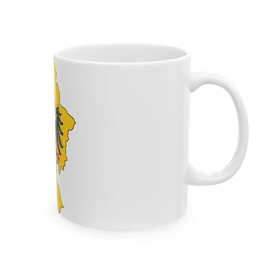 Silhouette of Holy Roman Empire (Germany) White Coffee Mug - Go Mug Yourself