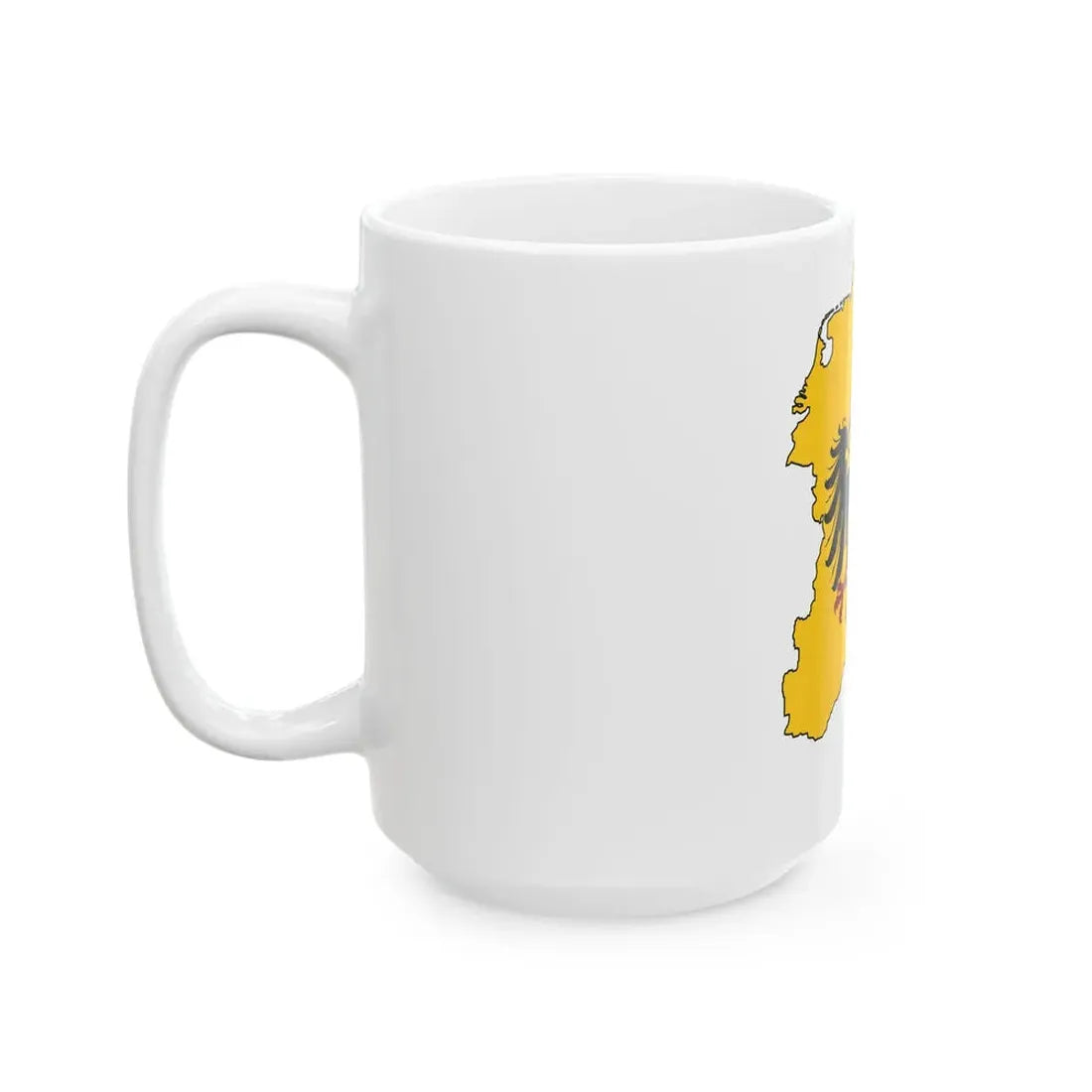 Silhouette of Holy Roman Empire (Germany) White Coffee Mug - Go Mug Yourself