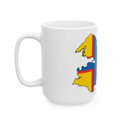 Silhouette of Ingermanland (Russia) White Coffee Mug - Go Mug Yourself