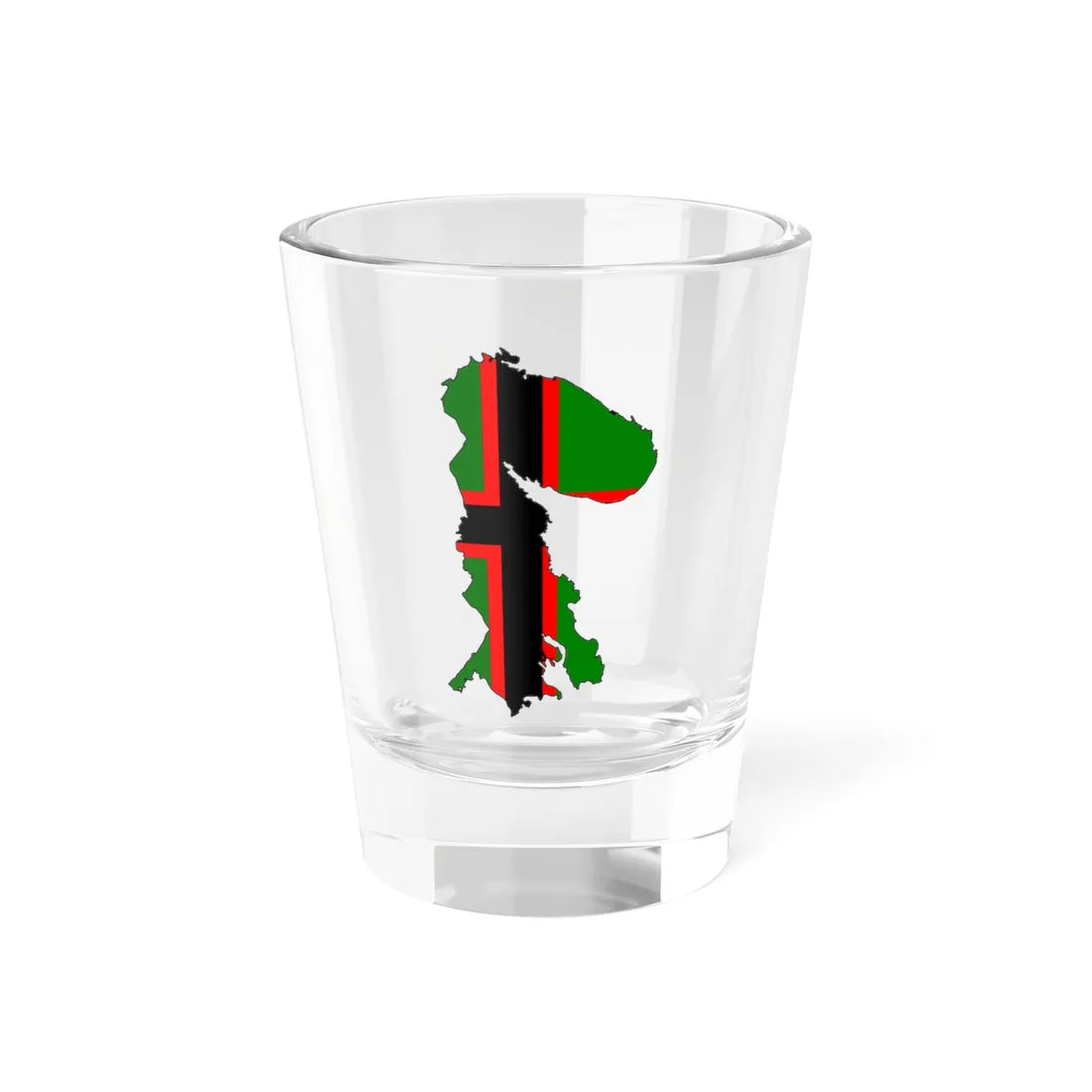 Silhouette of Karelia (Russia) Shot Glass 1.5oz 1.5oz - Go Mug Yourself