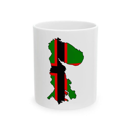 Silhouette of Karelia (Russia) White Coffee Mug 11oz - Go Mug Yourself