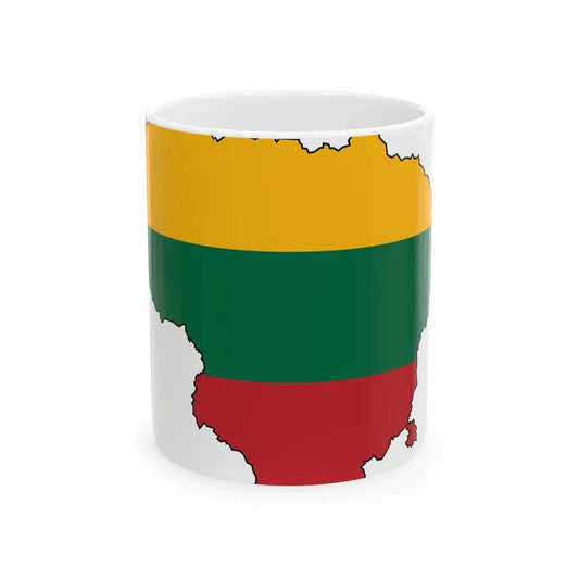Silhouette of Lithuania (Lithuania) White Coffee Mug 11oz - Go Mug Yourself