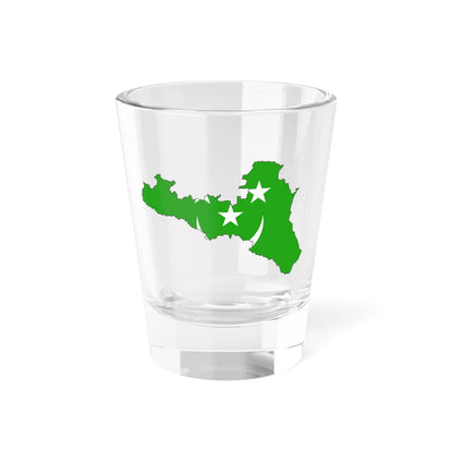 Silhouette of North Caucasus (Russia) Shot Glass 1.5oz 1.5oz - Go Mug Yourself