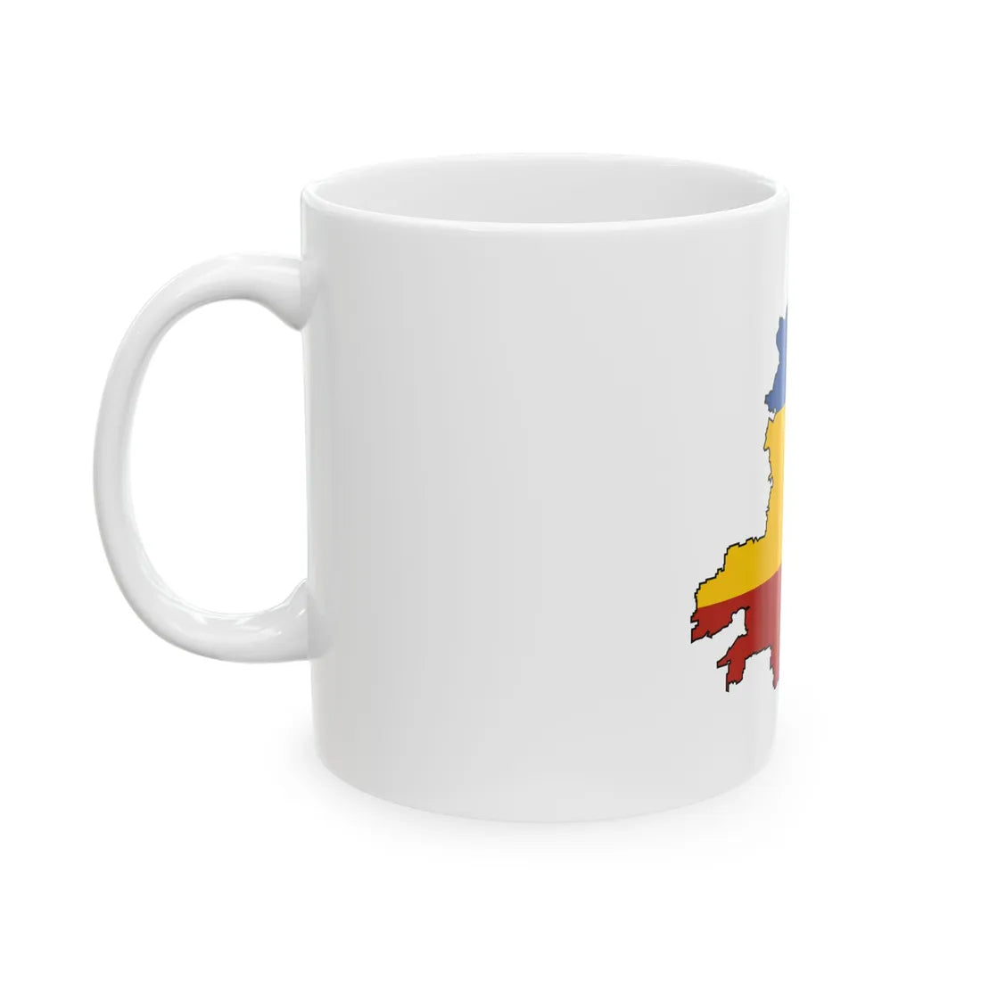 Silhouette of Podonye (Russia) White Coffee Mug - Go Mug Yourself