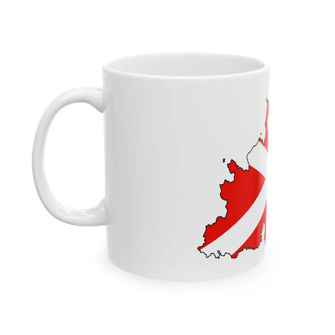 Silhouette of Pomorye (Russia) White Coffee Mug - Go Mug Yourself