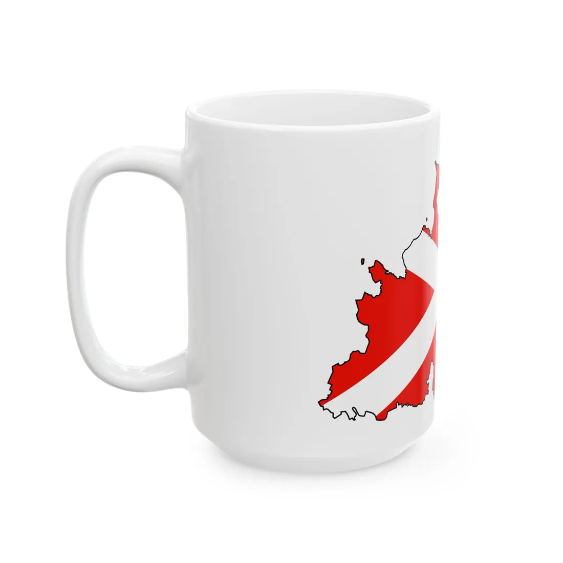 Silhouette of Pomorye (Russia) White Coffee Mug - Go Mug Yourself