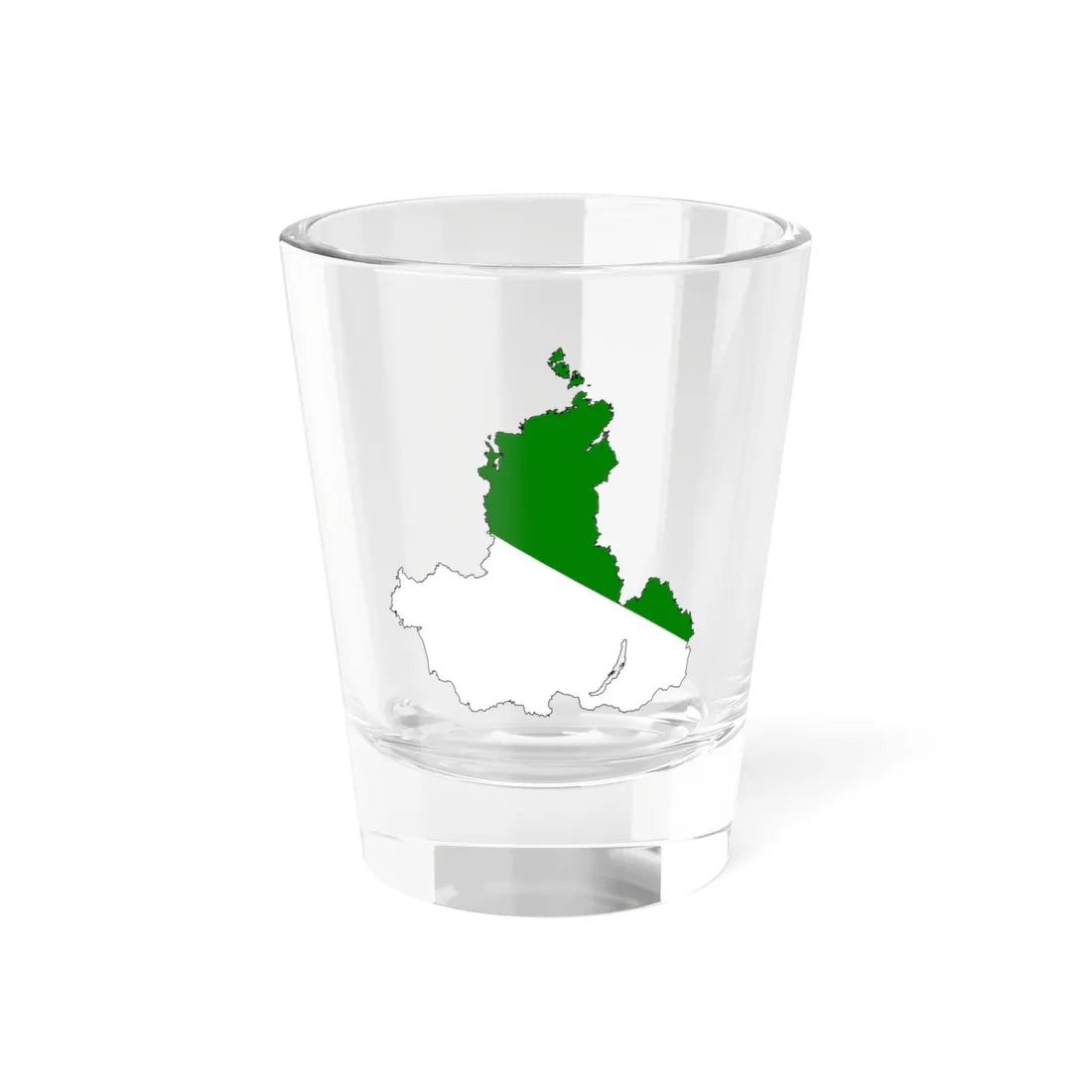 Silhouette of Siberia (Russia) Shot Glass 1.5oz 1.5oz - Go Mug Yourself